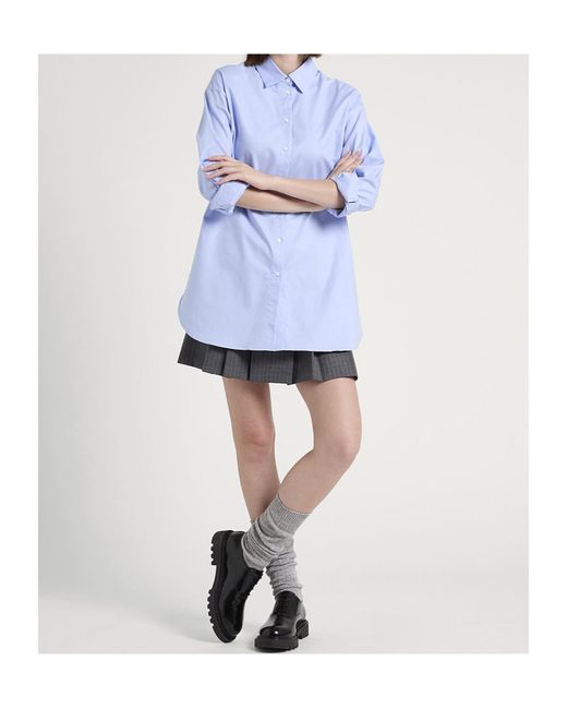 MAX&Co. Blue Long Sleeve Shirt