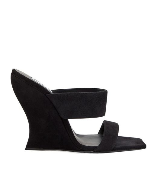 Alaïa Black Suede Mules