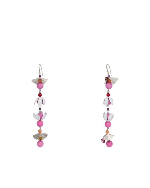 Isabel Marant White Metal Earrings