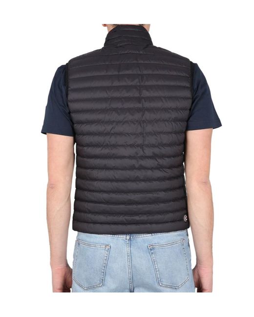Colmar Black Zippered Down Vest for men