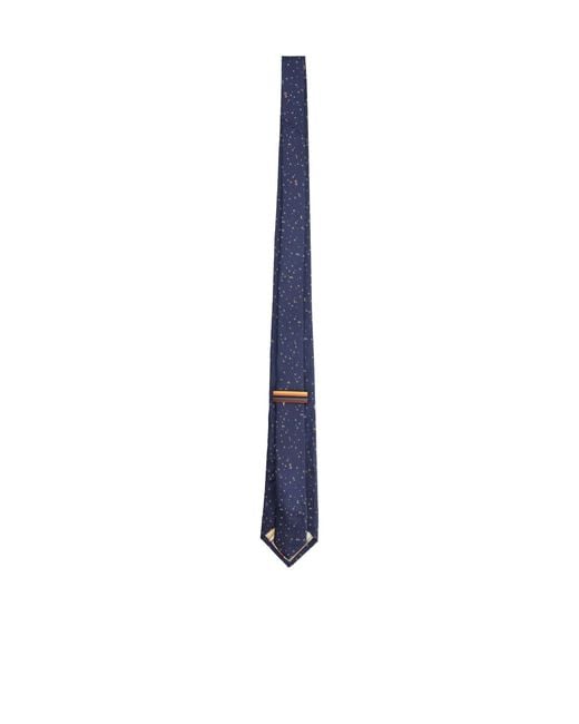 Paul Smith Blue Horiz Stripe Tie for men