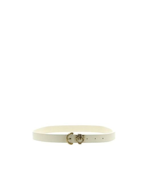 Pinko Metallic Love Birds Plaque Buckled Belt