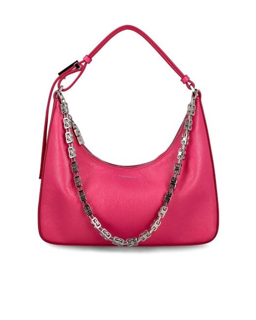 Givenchy Pink Small Moon Cut Out Bag