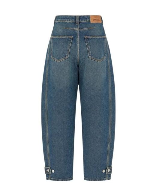 Isabel Marant Blue Belt-Loop Jeans