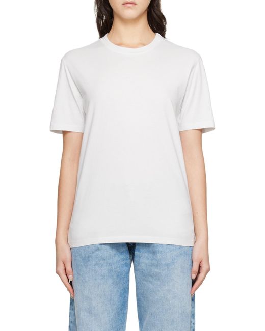 Maison Margiela White Short-Sleeved Crewneck T-Shirt for men