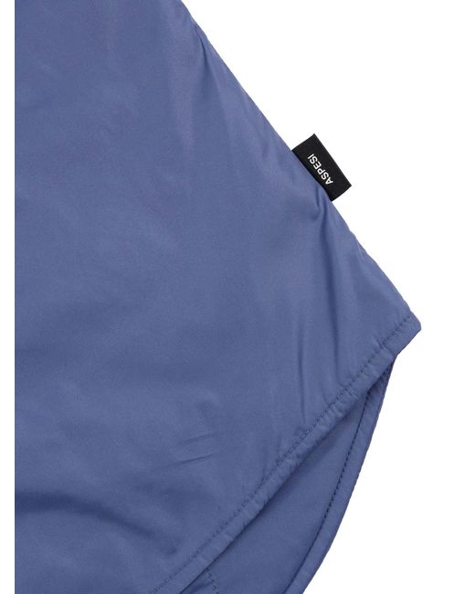 Aspesi Blue Buttoned Pocket Jacket for men
