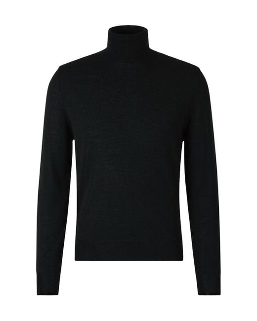 Canali Black High-Neck Jumper for men