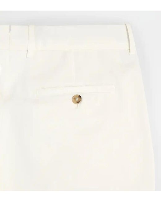 Tod's White Straight-Leg Chinos for men