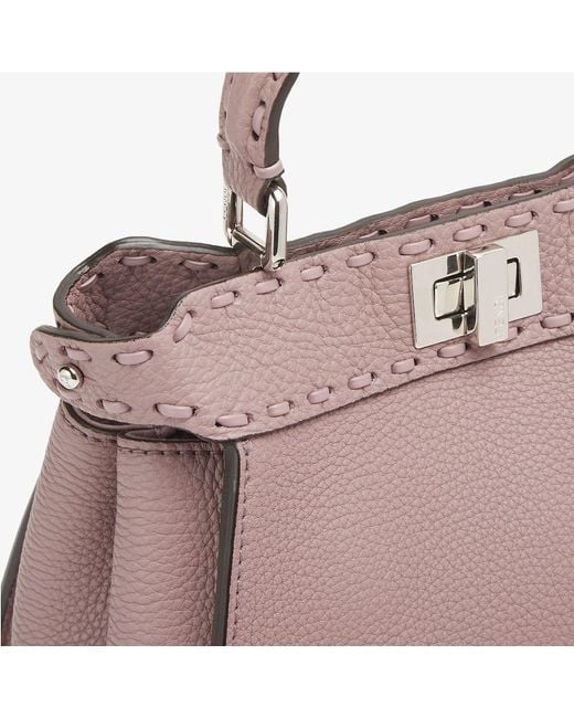 Fendi Pink Peekaboo Mini Top Handle Bag