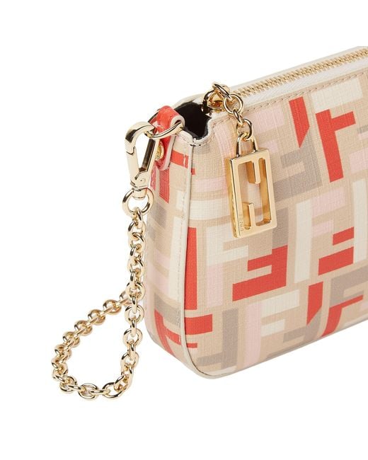 ショルダーバッグ・ポシェット Fendi Pouch With Chain Multicoloured Ff Fabric Fendi Pouch With Chain In Multicolor Ff Fabric | ModeSens