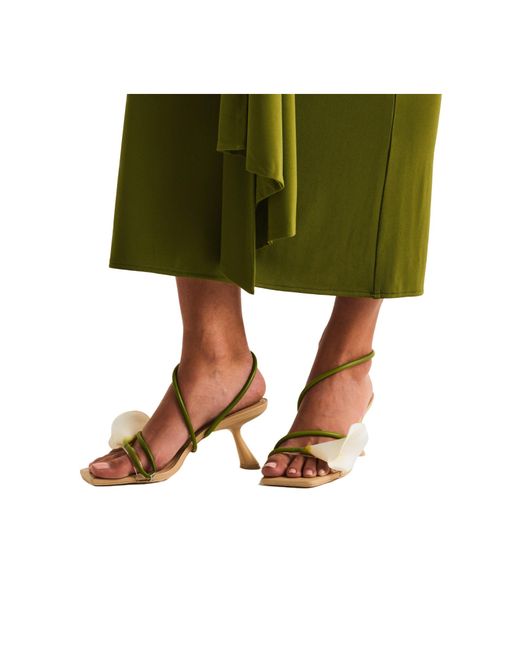 Cult Gaia Metallic Simple High-Heeled Sandals