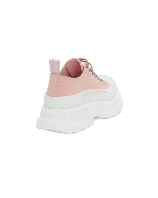 McQueen Pink Tread Slick Sneakers
