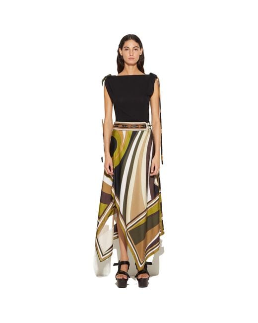 Emilio Pucci Black Vivara-Knot Top