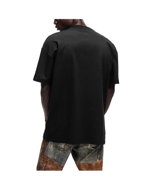 Palm Angels Black Crew-Neck Short-Sleeve T-Shirt for men