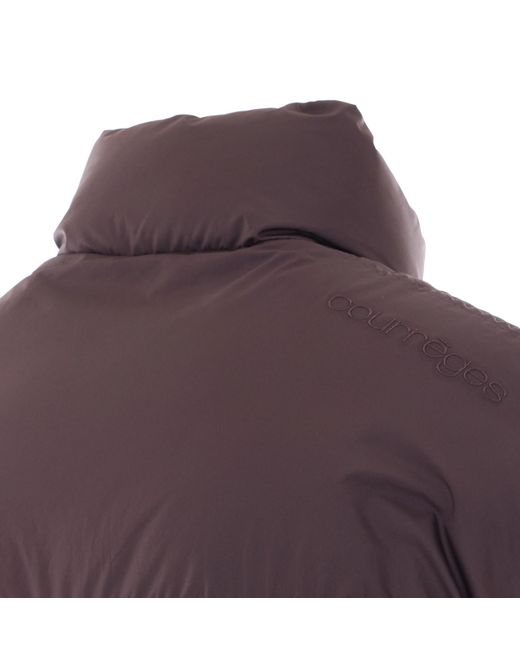 Courreges Purple Courrèges Cropped Puffer Quilted Jacket