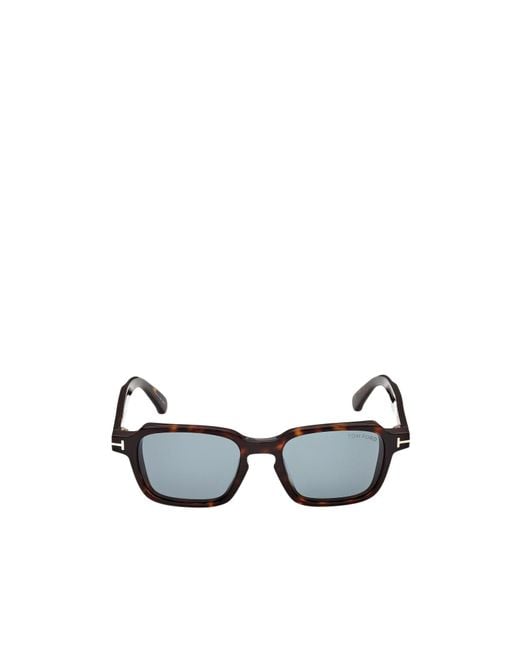 Tom Ford White Eyewear Square Frame Sunglasses for men