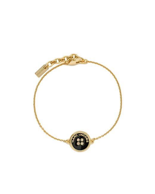 Marc Jacobs Metallic The Button Chain Bracelet