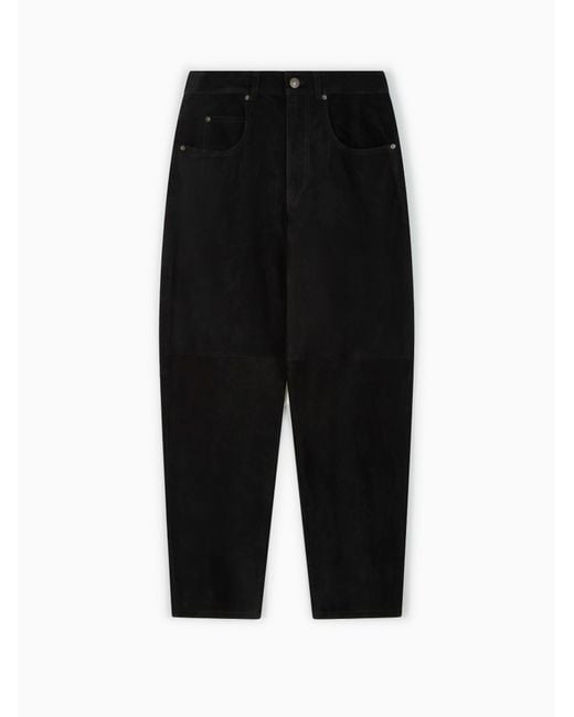 Isabel Marant Black Suede Trousers