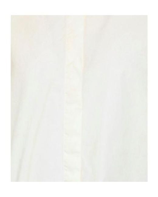 MM6 by Maison Margiela White Tie-Dye Long-Sleeved Shirt