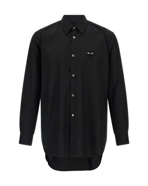 COMME DES GARÇONS PLAY Black Long-Sleeved Shirt for men