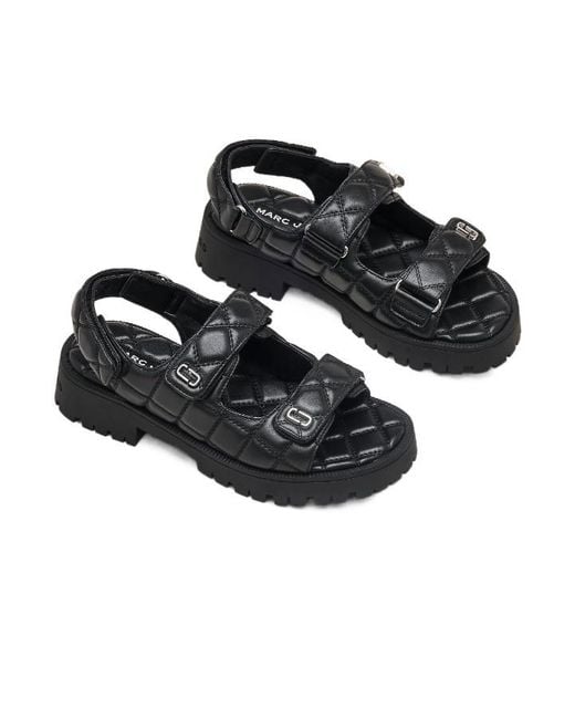 Marc Jacobs Black The Quilted Sunny Sandals
