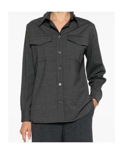 P.A.R.O.S.H. Gray Pocket Buttoned Shirt