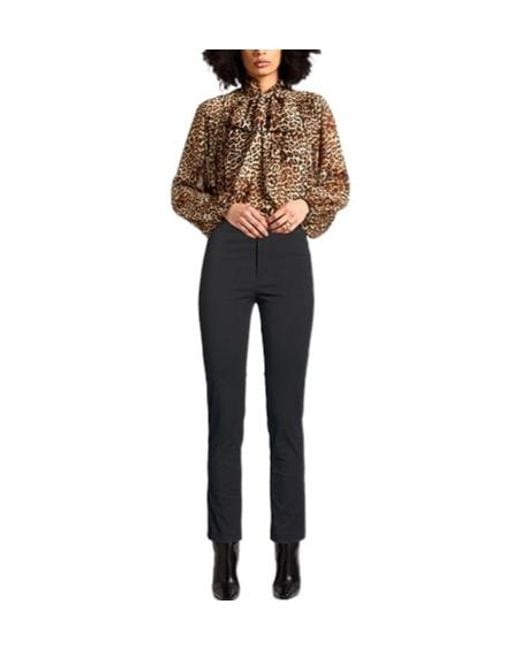 Isabel Marant Black Solid-Color Tapered Pants