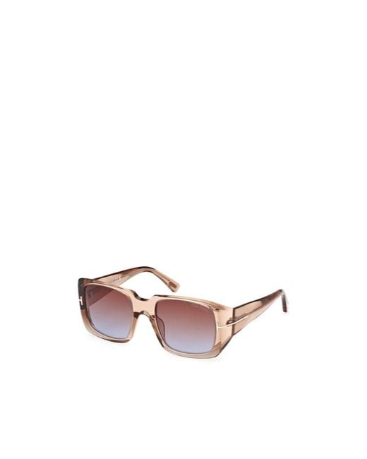 Tom Ford Pink Ryder 02 Square-Frame Sunglasses