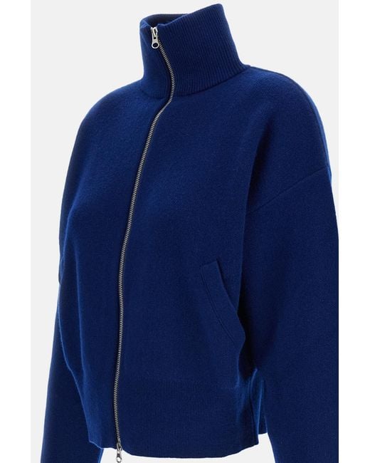 Extreme Cashmere Blue Zip Cardigan Xtra Cute