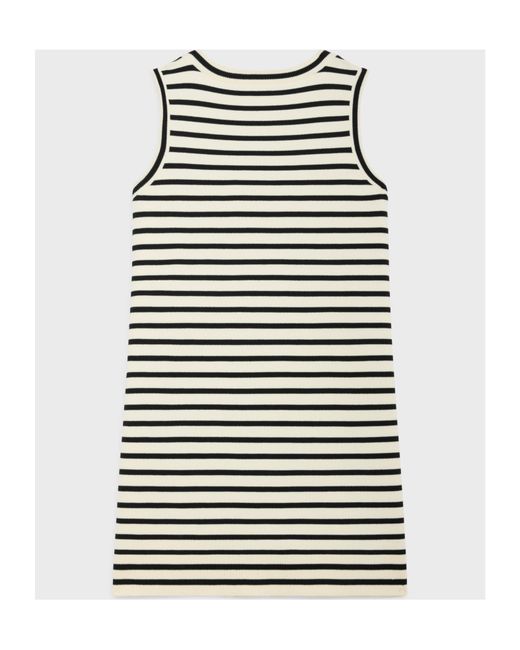 Céline Black Triomphe Marinière Mini Dress