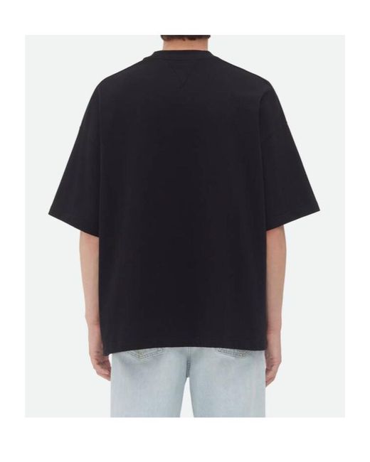 Bottega Veneta Black Pima Cotton Jersey Oversized T-Shirt for men