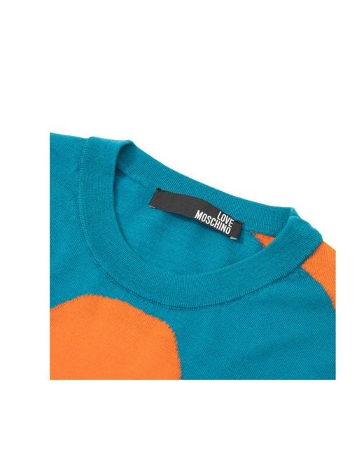 Moschino Blue Niuzhuan Qiankun Pullover for men