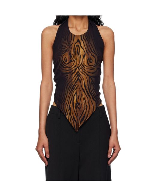 Jean Paul Gaultier Black Halterneck Top