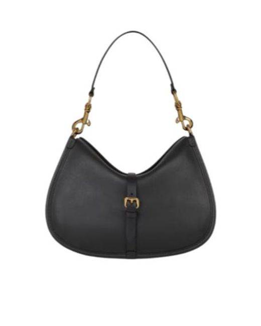Etro Black Medium Pony Shoulder Bag