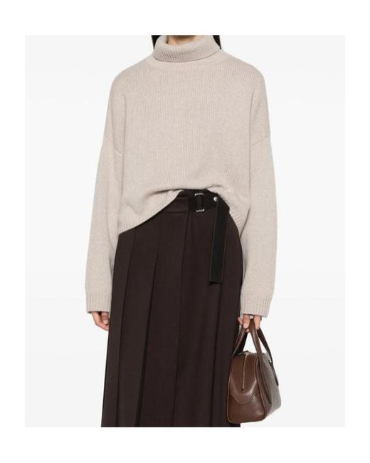 Lisa Yang Natural Turtleneck Sweater
