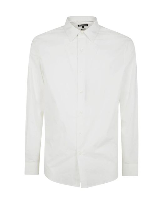 Michael Kors White Cotton Shirt for men