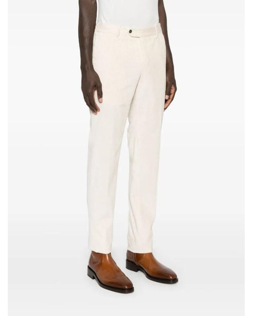 Pt Pantaloni Gray Pt Torino Straight-Leg Corduroy Pants for men