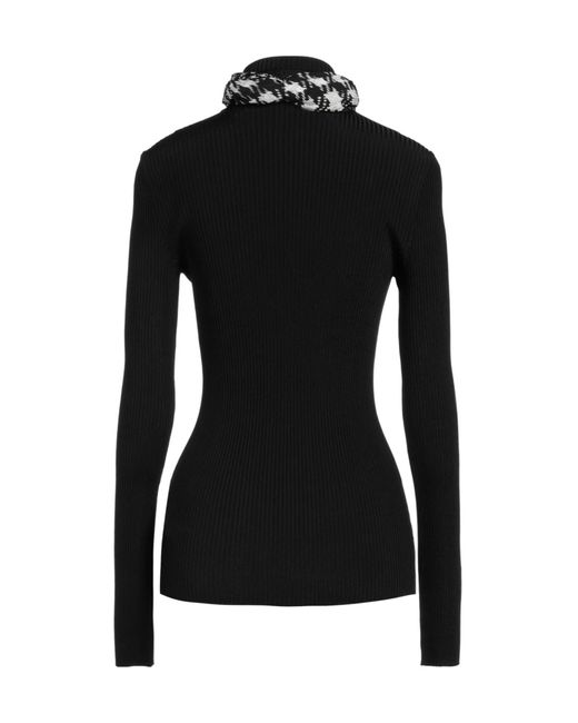 Burberry Black Solid Long-Sleeve Turtleneck Knit