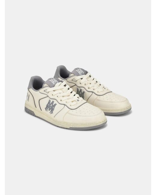 Amiri White Logo-Patch Panelled Sneakers for men