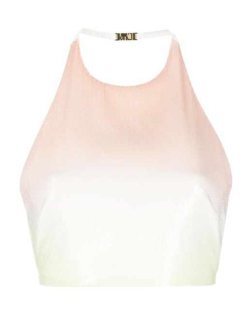 Gcds Natural Degrade Sequin Top