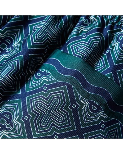 Casablanca Blue Printed Shorts for men