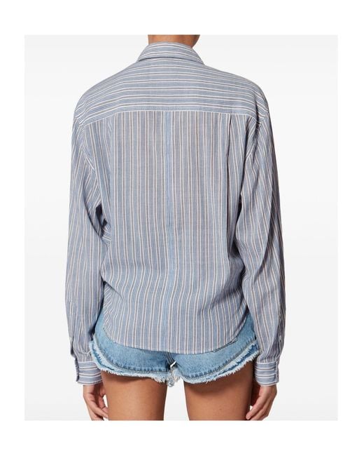 Isabel Marant Gray Étoile Nath Long-Sleeved Shirt