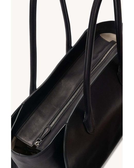 The Row Black Marlo 14 Top Handle Bag