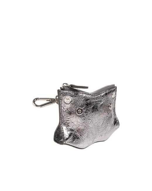 McQueen White Logo Keychain Wallet