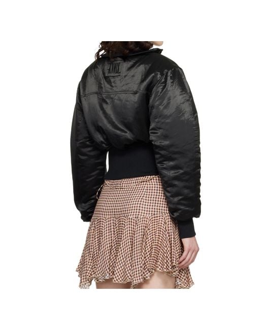 KNWLS Black M Claw Padded Bomber Jacket