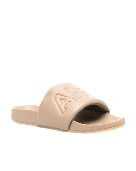 Ambush Natural Quilted Lettering Logo Slides