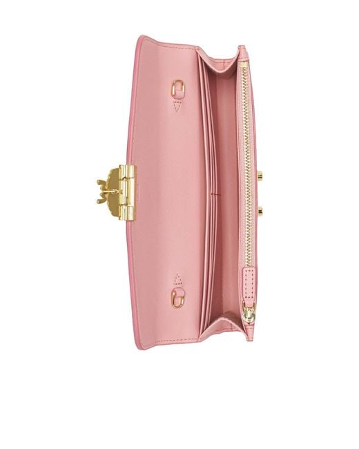 MCM Pink Tracy Chain Wallet