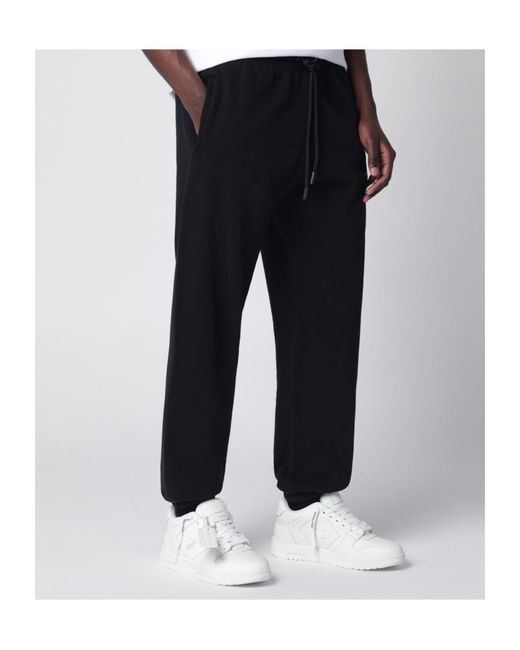 Off-White c/o Virgil Abloh Black Heraldic Arrow Cuffed Joggers for men