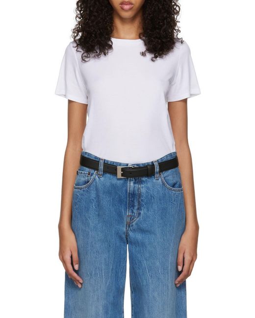 The Row White Wesler Crewneck T-Shirt