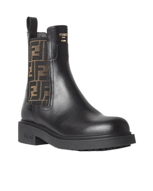 Fendi Black Chelsea Boots 'Filo'